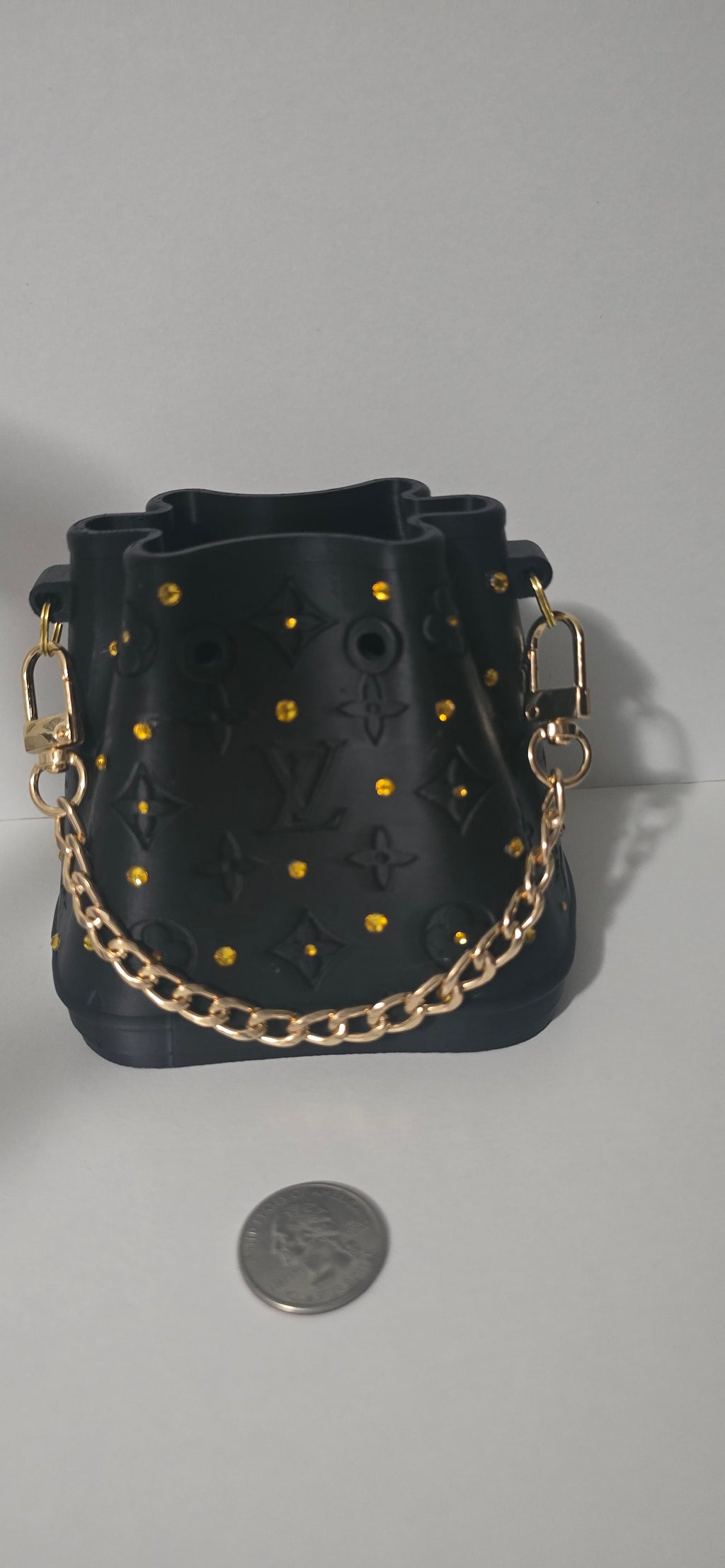 LV inspired Pen or makeup brush holder